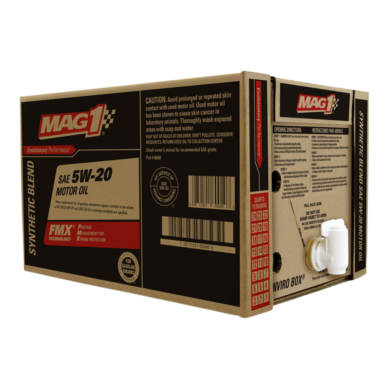 MAG 1® Synthetic Blend SAE 5W-20 Motor Oil - 6 Gallon BIB