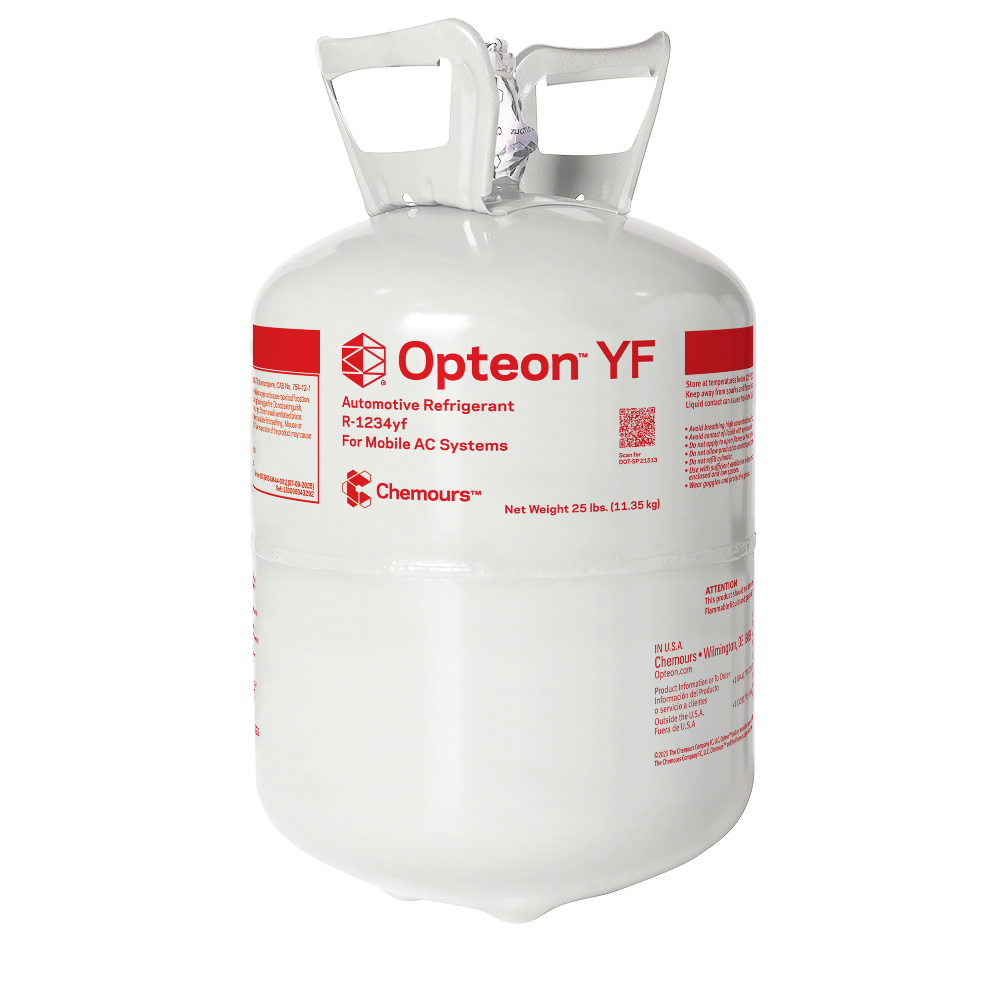 Opteon YF Auto Refrigerant - 25 lbs.
